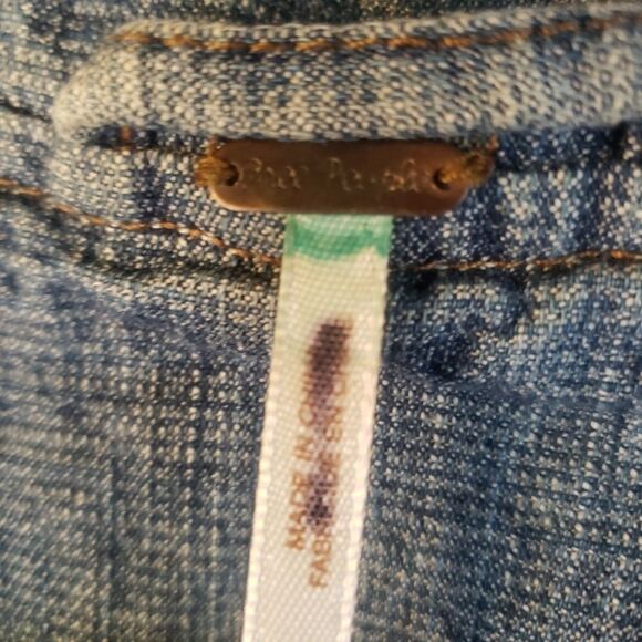 Free People Tattered Distressed Jean Jacket - Picture 10 of 14